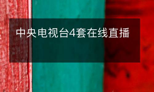 中央電視臺(tái)4套在線直播